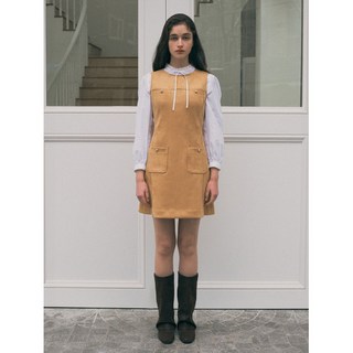 SUEDE SLEEVELESS ONEPIECE BEIGE OP24101 1355108