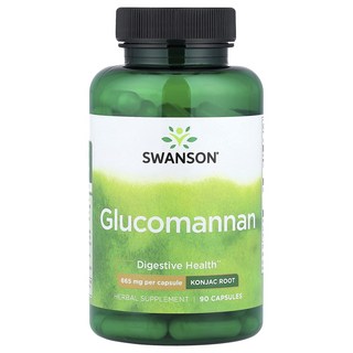 Swanson 글루코만난 665mg 베지 캡슐 90정, 1개