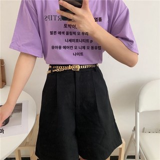 스트랩 소품 허리 장식 체인 액세서리 힙합 포인트 빈티지 원피스 다용도 청바지 심플