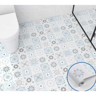 주방 화장실 시트지 방수지 바닥 붙이는 접착식 타일시트지 미끄럼 방지, D165