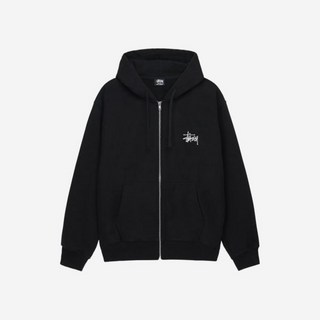 스투시 베이직 후드 집업 블랙 2024