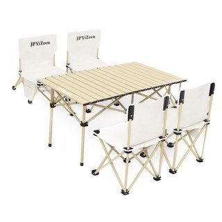 아웃도어 테이블 의자 세트 초경량 접이식 폴딩 캠핑 테이블, 화이트