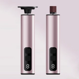 SmartGo 2in1 무선 충전식 전동 발각질제거기 다용도 발 뒤꿈치 발바닥 굳은살제거 C-type, 핑크