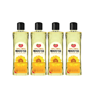 동원 해바라기유, 4개, 500ml