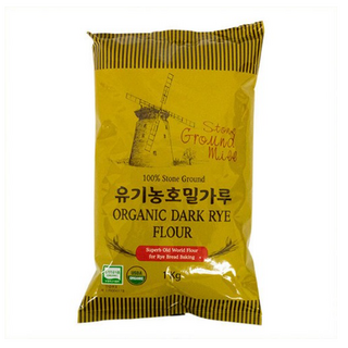 유기농 호밀가루 1kg / Dark Rye Flour, 12개