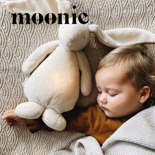 Moonie 프리미엄 수면 애착 토끼인형, 크림, 1개