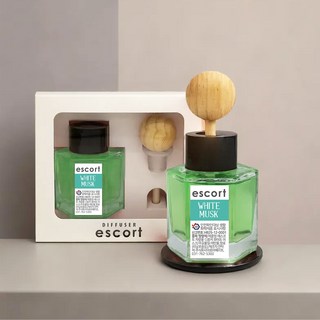 자연풍덩 에스코트 차량용 디퓨저, 2개, 화이트머스크 50ml