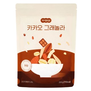 무화당 저당 프로틴 카카오 그래놀라, 1개, 200g