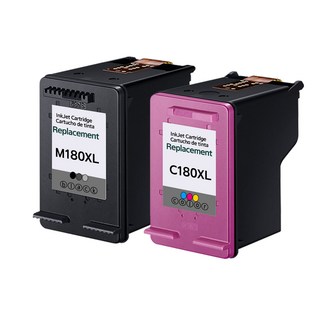 삼성 M180 C180 대용량(약3배용량)_SL-J1660 SL-J1663 SL-J1665 SL-J1770FW 재생잉크 INK-M180/INK-C180 호환잉크 세트구매가능, INK-M180(검정)+INK-C180칼라 2개세트, 1세트