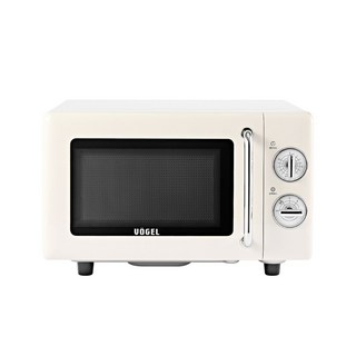 보겔 레트로 플랫 전자레인지 크림 다이얼식 20L, VOG-2021CW