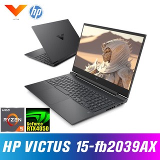 HP 빅터스 15-fb2039AX + Win11 / RTX4050 / R5 8645H / 게이밍노트북, WIN11 Pro, 16GB, 2TB, Mica Silver
