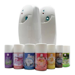 ( 분사기 + 방향제 X 3개 세트 ) 방향제 자동 분사기 아로마에어, 1세트, 280ml, 분사기 1개 + 코튼브리즈 (향캔 3개)