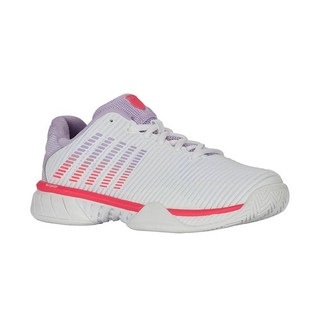K-Swiss 여성용 하이퍼코트 익스프레스 2 테니스화 화이트/오키드 페탈/네온 블레이즈 151722 911RB