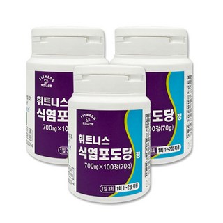 휘트니스팜 식염포도당정, 3개, 100정