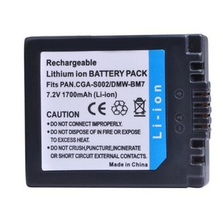 용 CGAS002 DMWBM7 CGAS002A CGAS002E 배터리 DMCFZ1 DMCFZ2 DMCFZ3 DMCFZ4 DMCFZ5 DMCFZ10 DMCFZ15 DMCFZ20 2, 1.1x Battery, 1개