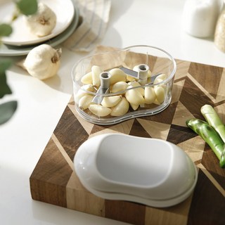 코멧 야채 회전 다지기 (화이트+그레이) 1개로 칼질 걱정 끝!