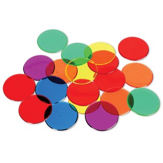 러닝리소스 LER 0131 투명 수세기칩 (6색/250개) TRANSPARENT COUNTERS, 1개