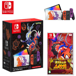 닌텐도 스위치 OLED 포켓몬스터 스칼렛 바이올렛 에디션 한정판 우체국택배, 닌텐도 스위치 OLED 포켓몬스칼렛 에디션+포켓몬스칼렛