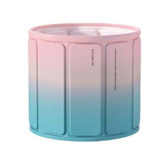 무조립 게으름뱅이 두꺼움 휴대용 접이식 전신 목욕통, 1개, 블루핑크