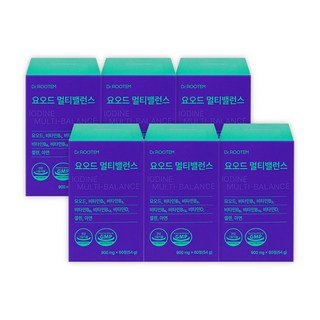 닥터루템 갑상선 요오드 아이오딘 멀티비타민 영양제 멀티밸런스, 6개, 60정