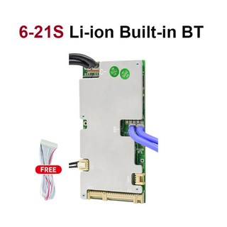 JBD 스마트 BMS 36V 48V 60V Lifepo4 40A 50A 80A 100A 리튬 배터리 6S 8S 10S 12S 13S 14S 15S 16S 20S 21S 22S 리튬, 3) 50A UART BT - 6-21S Li-ion, 1개