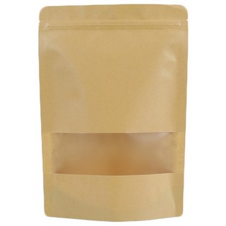 스탠드 소분 커피 봉투 크라프트 창 100g용, 12 x 20 cm, 50개입, 2개
