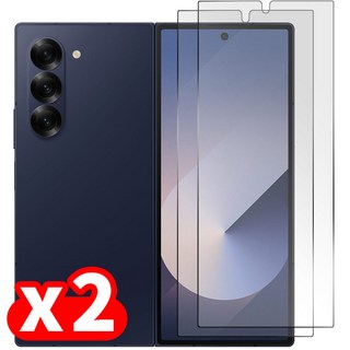 넥스트모바일 1+1 갤럭시 Z폴드6 액정 보호 강화유리 필름, 2개