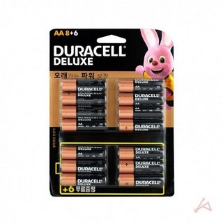 듀라셀 디럭스 알카라인 AA 배터리 세트 – 8개 + 6개, 총 14개입 dlux8 듀라셀 디럭스 알카라인 AA 배터리 세트 – 8개 + 6개, 총 14개입 dlux8
