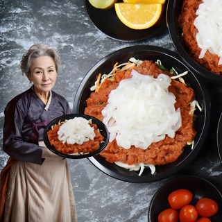 먹사부 새콤달콤 통영 포항식 30년 전통 (한치몸통+물회육수+야채) 물회 밀키트, 1개, 700g