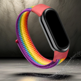 심플하우징 루프형 스마트워치 스트랩 샤오미 미 밴드 8/7/6/5/4/3 호환 시계 밴드