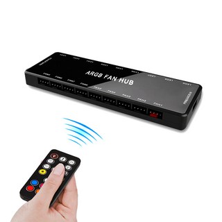 SGMK 5V ARGB PWM HUB 9포트 컨트롤러 팬 허브 고급 타입 (리모컨 포함) 1개 상품 이미지