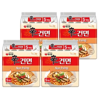 신라면 건면 97g, 20개 묶음 우동곤약