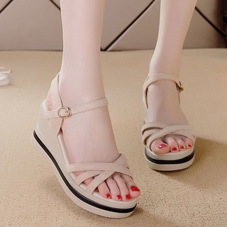 웨지힐 샌들 7cm 키높이샌들녀 A61