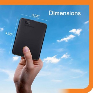 WD 3TB 엘리먼츠 포터블 외장 하드 드라이브 USB 30 PC Mac PS4 및 Xbox 호환 WDBU6Y0030BBKWESN