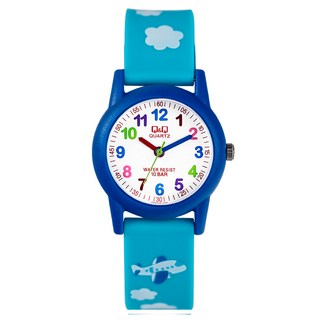 큐앤큐 키즈 어린이 초등학생 아동용 100m 방수 5분 단위 시간 학습 손목시계 상품 이미지