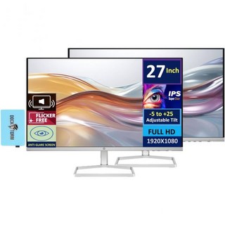 모니터 노트북용 컴퓨터 게이밍 HP 시리즈 5 527sf 모니터모델 M27h 교체 94F44AAABADocztorm Dock 포함 27인치 FHD IPS1920x1080 디스플, 27-inch_2-pack | SA, 1개