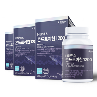 미국산 저분자 상어연골 콘드로이친 1200 MBP 식약처 HACCP 인증 킵유어핏, 60정, 3개