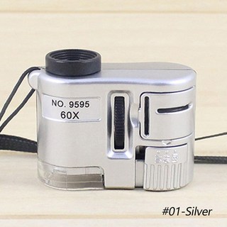 어린이현미경 세트 핸드폰현미경 확대경 돋보기, 1.Silver
