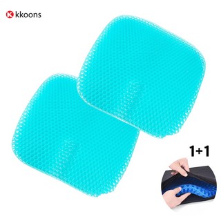 1+1 꾼스 4세대 2중 시원한 강호동 방석 통풍 에어 매쉬 방석 여름 쿨방석 젤리 쿨링 염경환방석, 1+1이벤트상품, 블루+커버증정