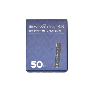 보령케어터치 MS-2 혈당측정검사지, 1개, 50개입
