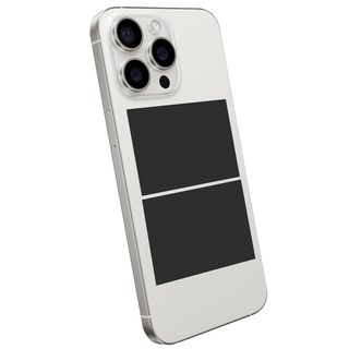 스마트폰 발열방지 쿨러 쿨링패드 스티커, 블랙, 2개