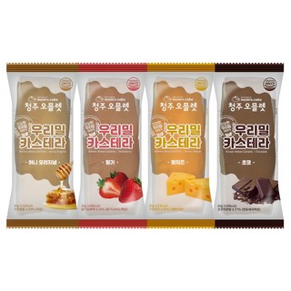 [맘스케이크] 우리밀 카스테라 / 4가지맛(오리지널 딸기 황치즈 초코) x 5개씩, 30g, 20개
