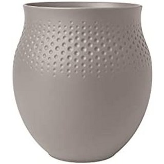 빌레로이 앤 보흐 콜리어 블랑 꽃병 카레 No. 3 11.5 x 11.5 x 독일 발송, 작은, 짙은 회갈색, 1개