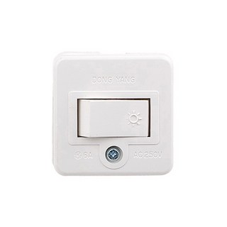 동양 직사각 전기 전원 스위치 6A 250V DYX-N1C, 1개, 선택없음