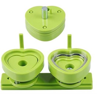57MM 배지 버튼 메이커 기계 하트 모양의 핀 만들기 예술 수공예품 DIY 펀치 프레스, 03 Heart-Shaped Mold, 1개