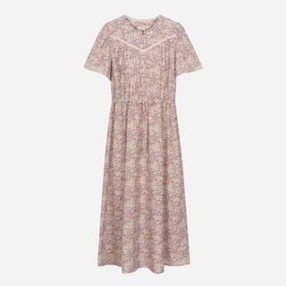 {100% 정품 }써스데이아일랜드 여성 스모킹 포인트 플라워 원피스