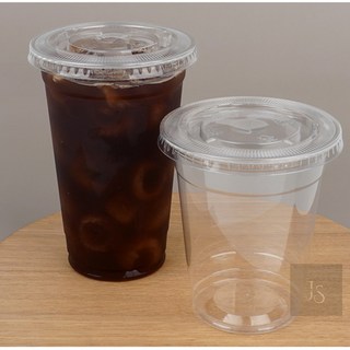 준스토어 테이크아웃 컵 10개입 뚜껑포함 일회용컵, 350ml