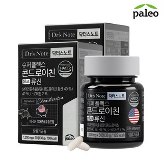 팔레오 닥터스노트 콘드로이친plus 류신1200mgX30정 2통, 2개
