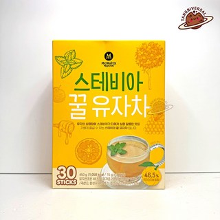맥널티 스테비아 꿀 유자차 450g, 30개입, 1개