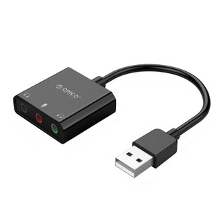 데스크탑 PC 노트북 플레이용 USB 외부 스테레오 사운드 어댑터 드라이버 필요, 1개